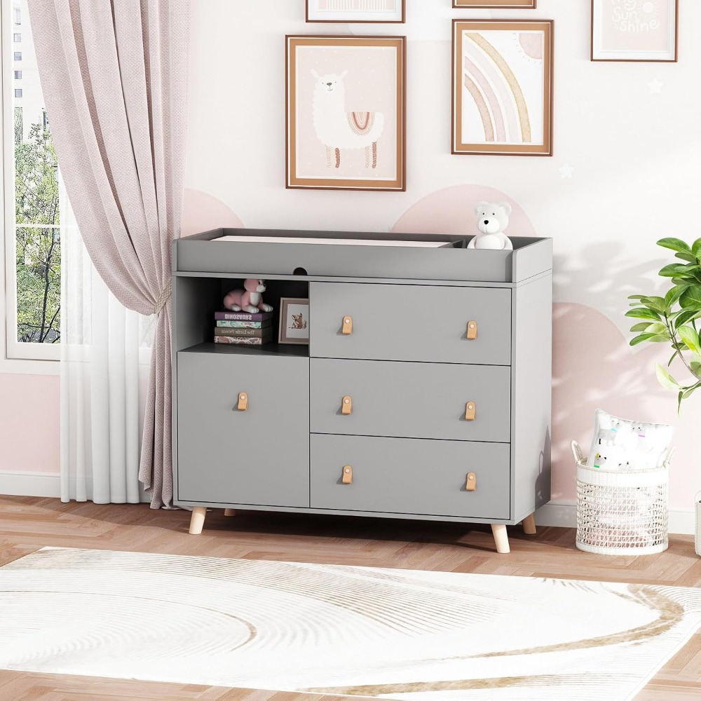 Baby Nursery Drawers - Babycommode commode, twee-in-één kinderkamerkist, ladenplank en