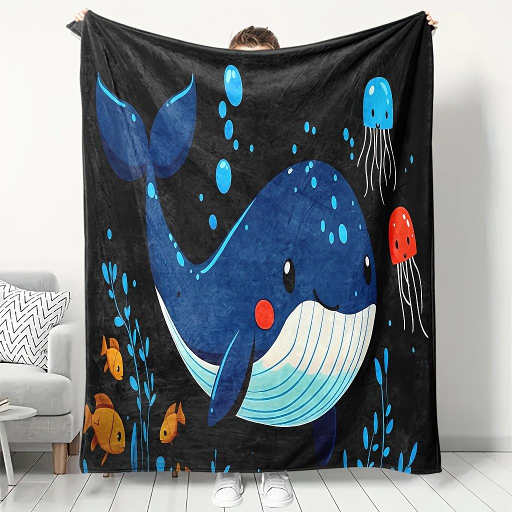 Baby Nursery Under The Sea - Schattig Walvis- en Kwallen-Oceandeken, Dekentje voor