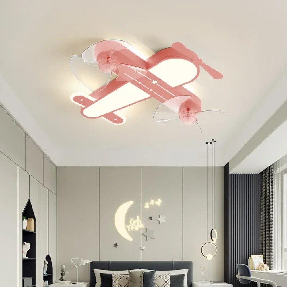 Baby Nursery Light Fixture - Moderne vliegtuigvormige plafondlampen voor kinderen, creatieve