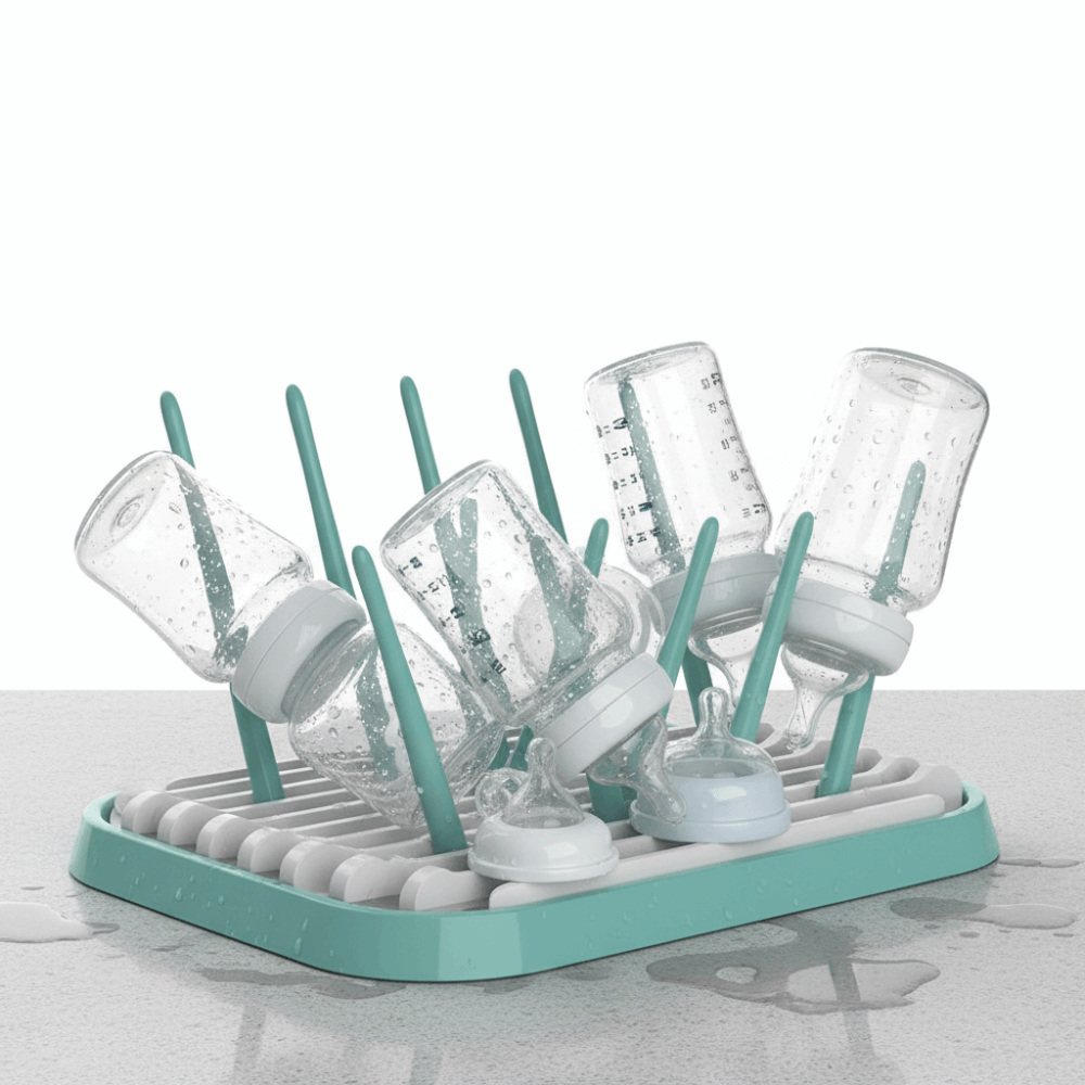 Baby Nursery Essentials - Opvouwbaar droogrek voor babyflessen Stevige plastic