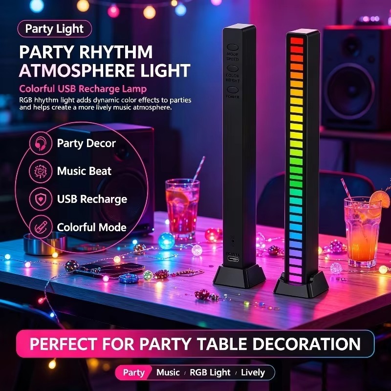 Baby Nursery Music - RGB Bureaulamp Muziek Sync Gaming Tower