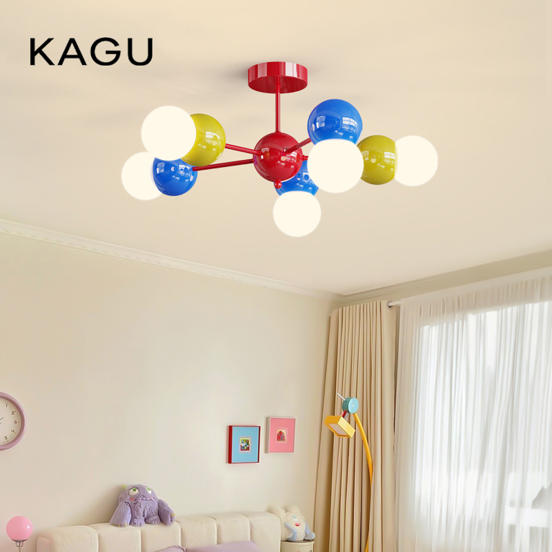 Baby Nursery Light Fixture - KAGU Bubble Ball Chandelier - Kleurrijke