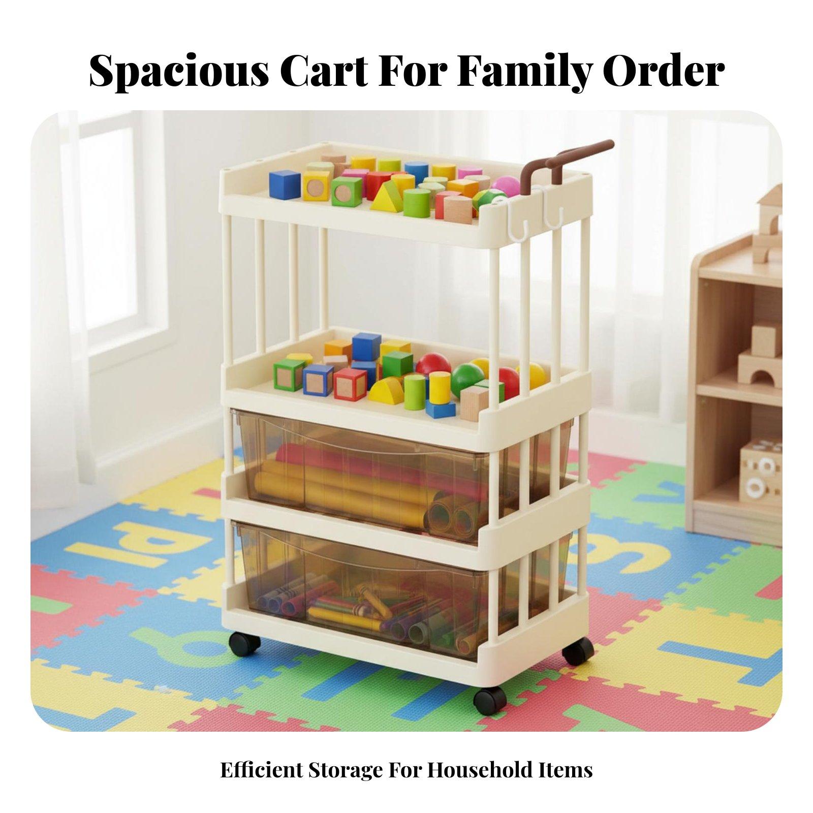 Opbergwagen voor babybenodigdh - Baby Nursery Essentials recensie en prijs