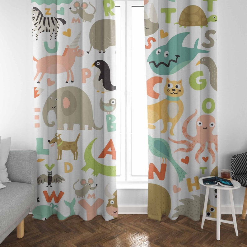 ABC Alfabet Kinderkamer Gordij - Baby Nursery Blackout Curtains recensie en prijs