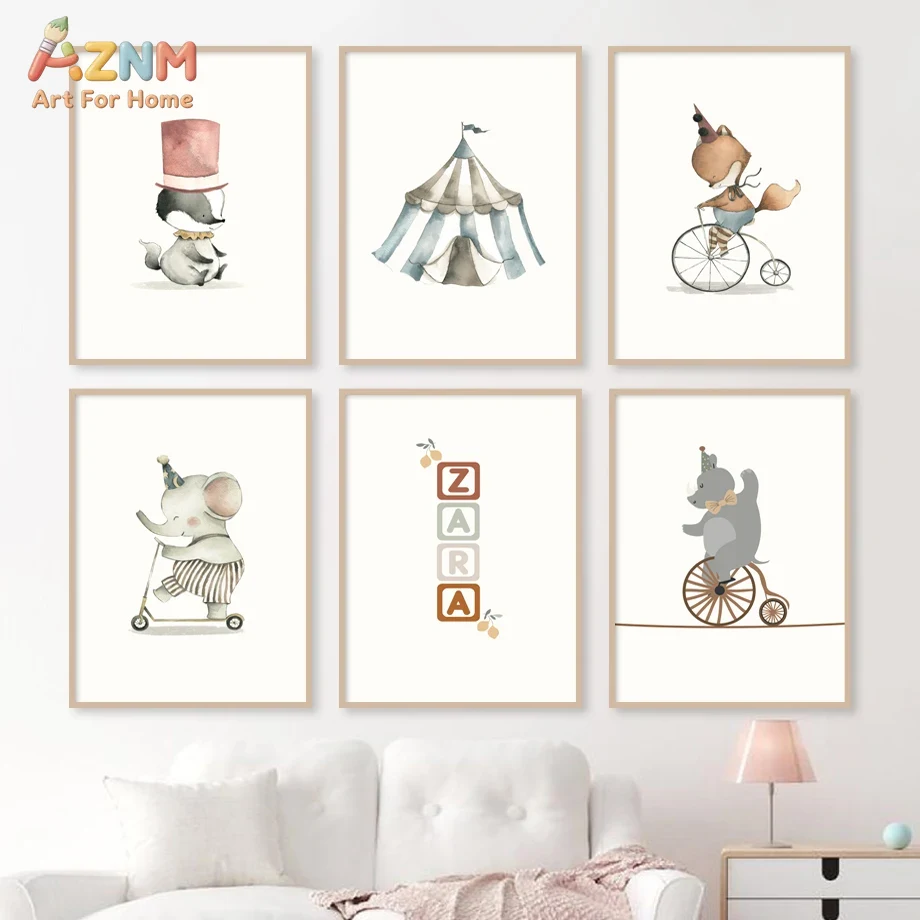 AZNM Frameloze canvas poster a - Baby Name Wall Art recensie en prijs