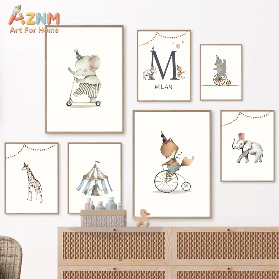 AZNM Frameloze canvas poster a - Baby Name Wall Art recensie en prijs