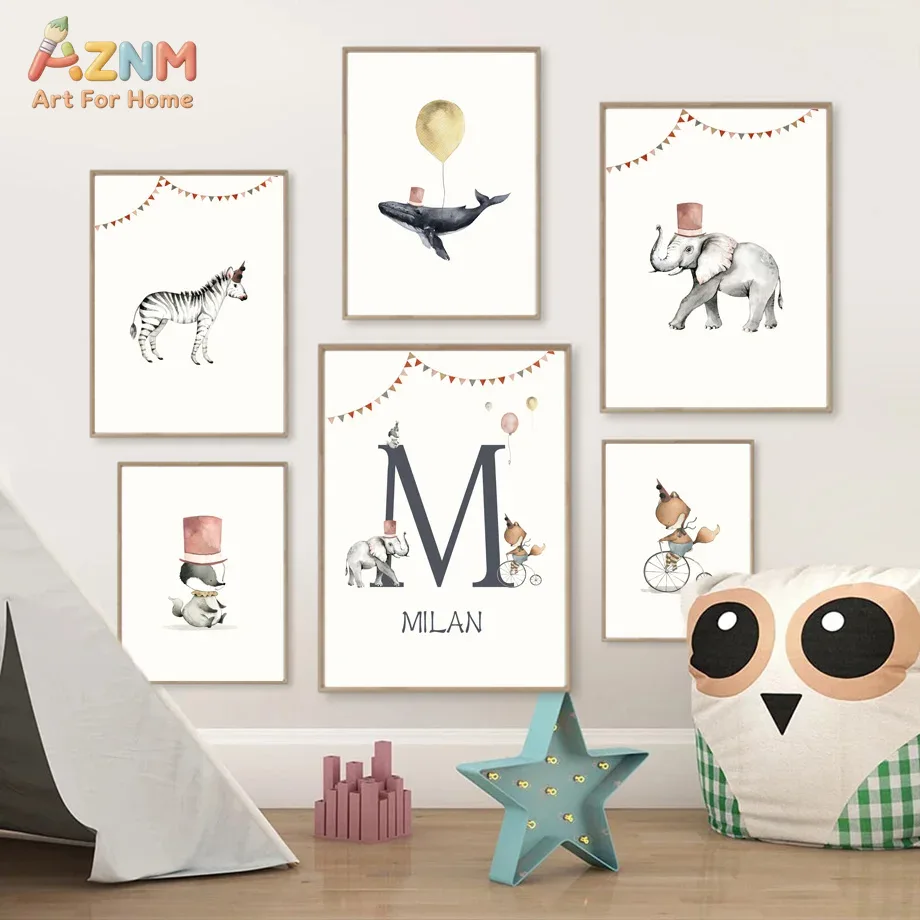 AZNM Frameloze canvas poster a - Baby Name Wall Art recensie en prijs