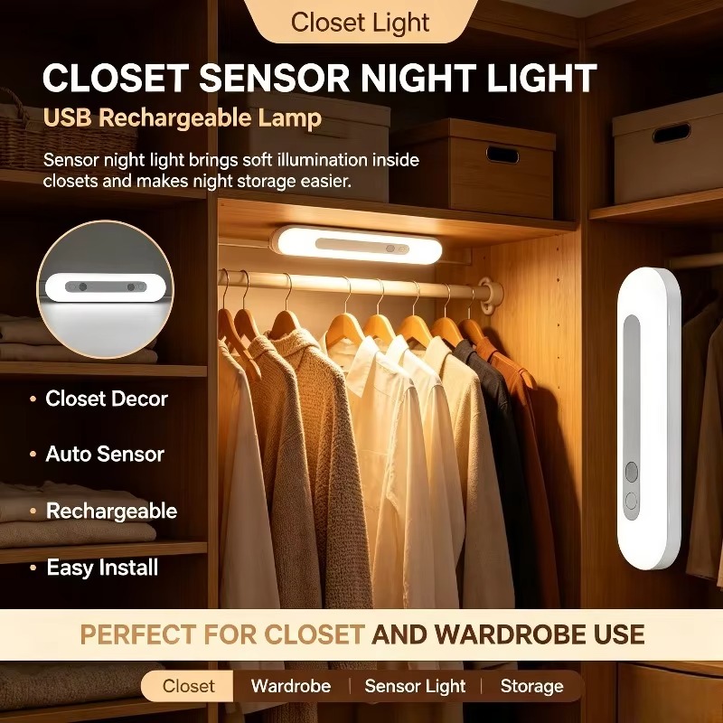 Intelligente sensor nachtlamp, - Baby Nursery Shelves recensie en prijs