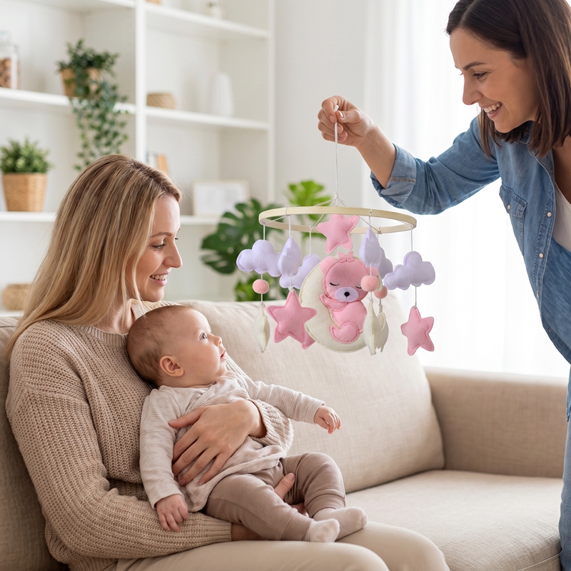 1 Stuk Houten Babywieg Mobiele - Baby Nursery Music recensie en prijs