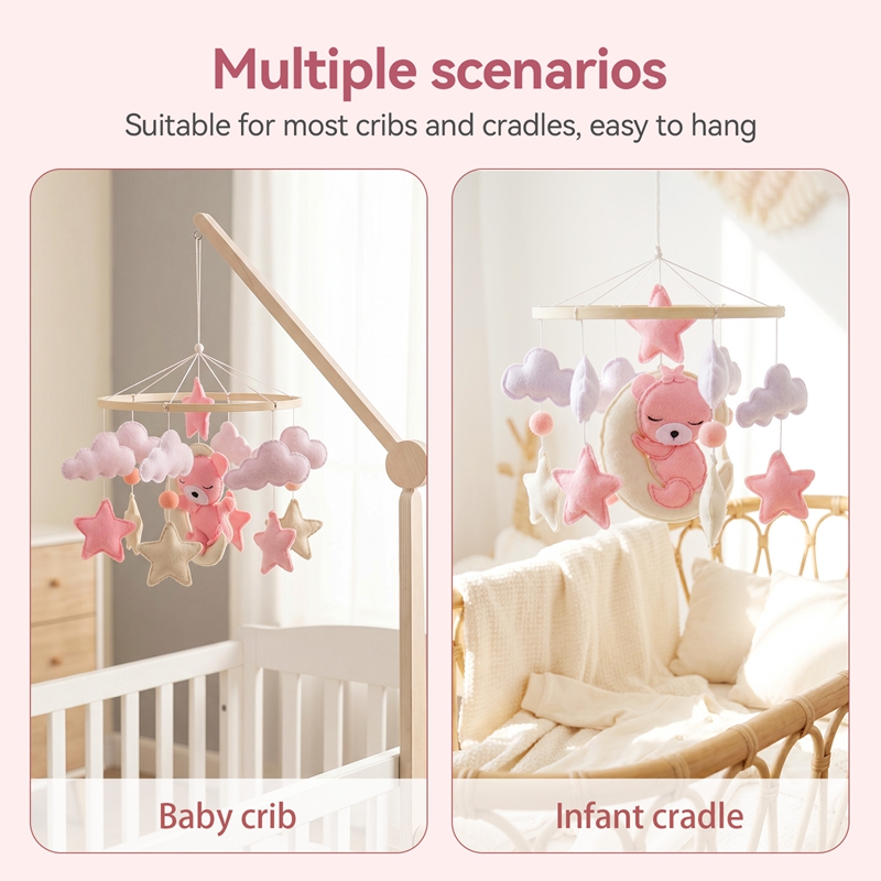 1 Stuk Houten Babywieg Mobiele - Baby Nursery Music recensie en prijs