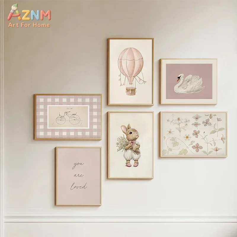 AZNM Boho Bunny Hot Air Balloo - Baby Nursery Vintage Decor recensie en prijs