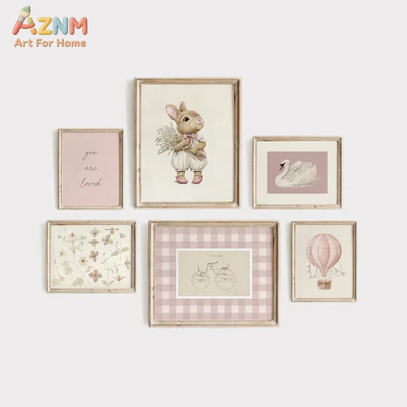 AZNM Boho Bunny Hot Air Balloo - Baby Nursery Vintage Decor recensie en prijs