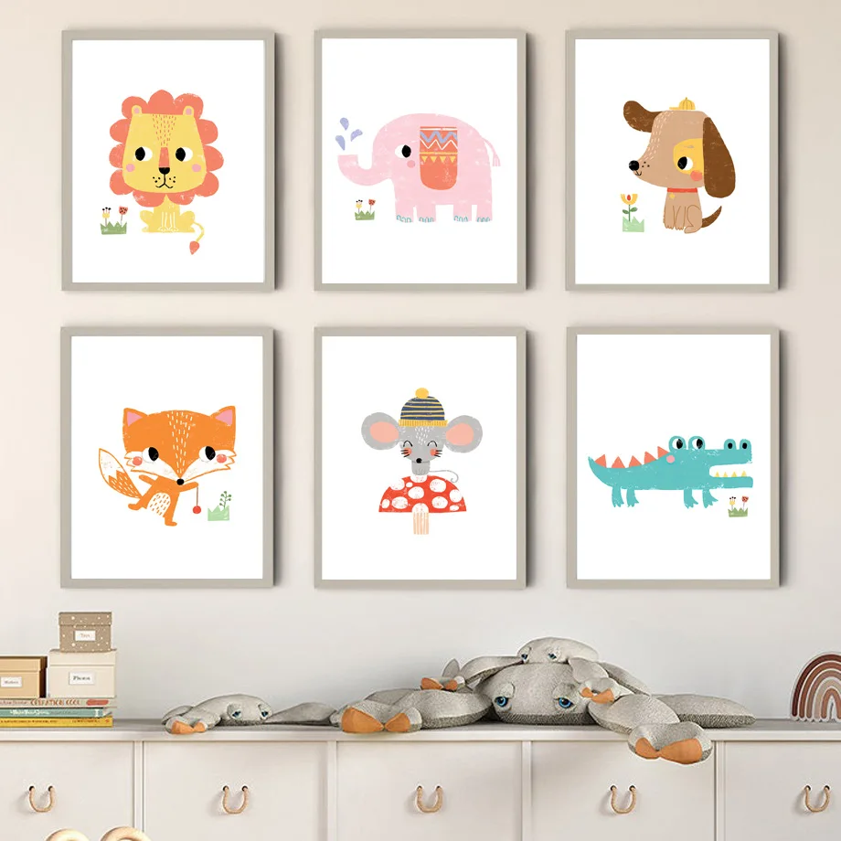 1 stuk canvas schilderij zonde - Baby Zoo Nursery recensie en prijs