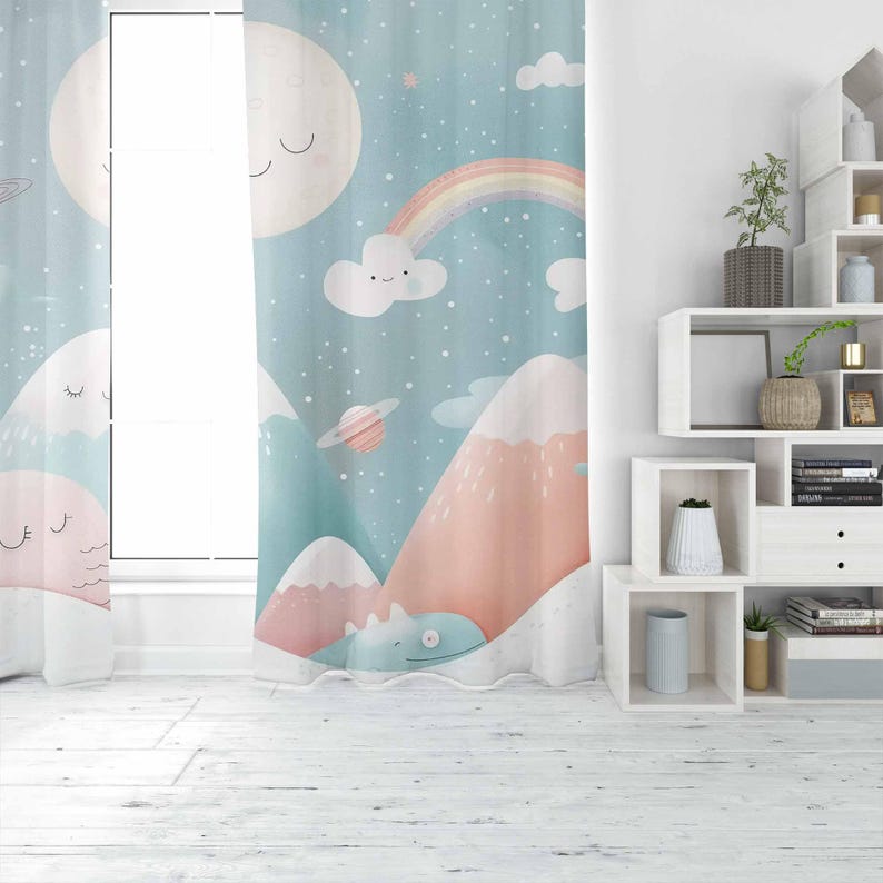 Berg Regenboog Baby Kinderkame - Baby Nursery Blackout Curtains recensie en prijs