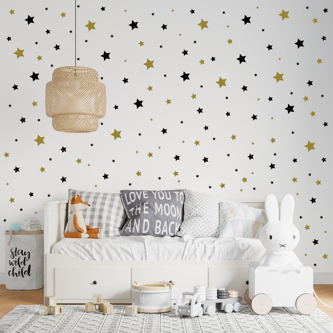Cartoon 65 stks ster muurstick - Baby Nursery Stickers recensie en prijs