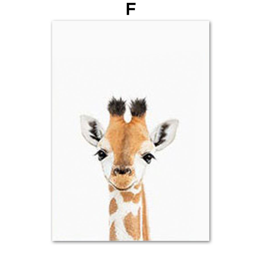 Baby dieren wanddecoratie prin - Baby Zoo Nursery recensie en prijs