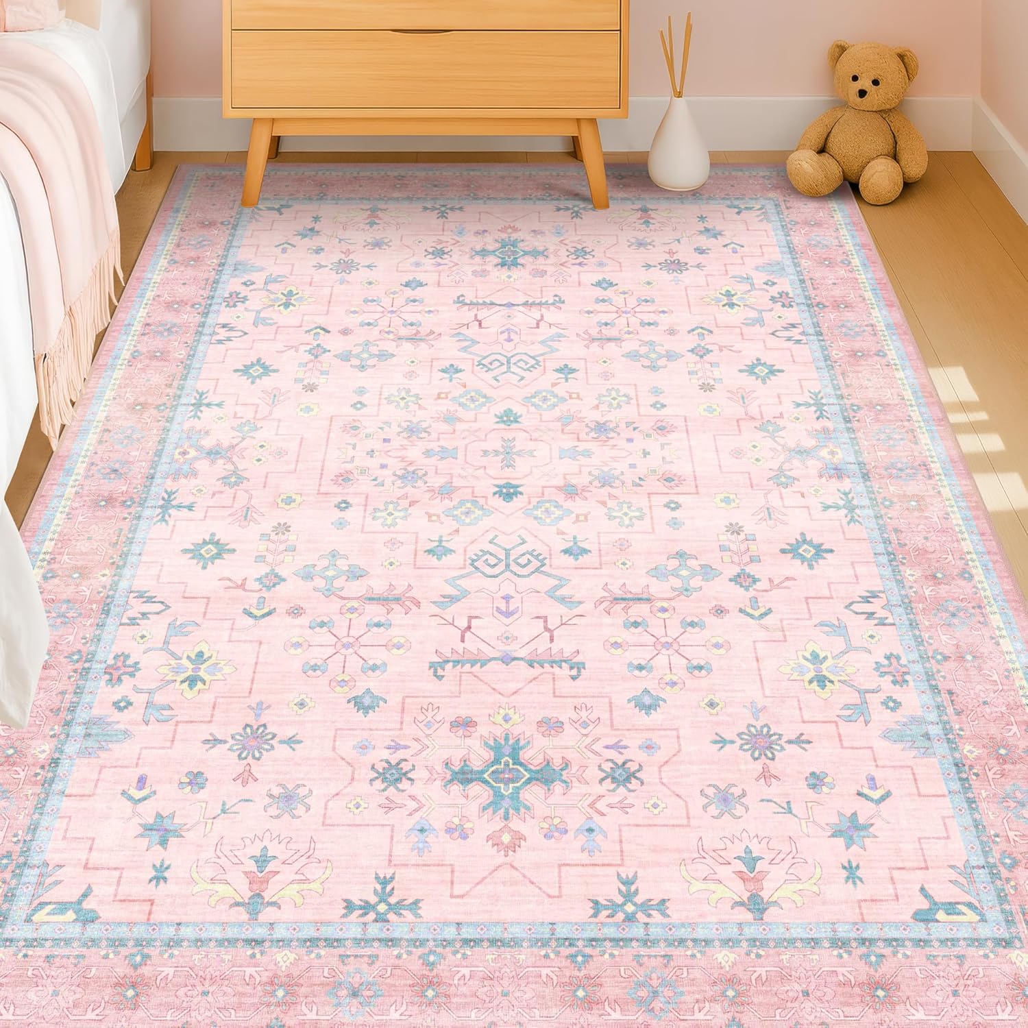 Roze tapijten voor slaapkamer  - Baby Nursery Vintage Decor recensie en prijs