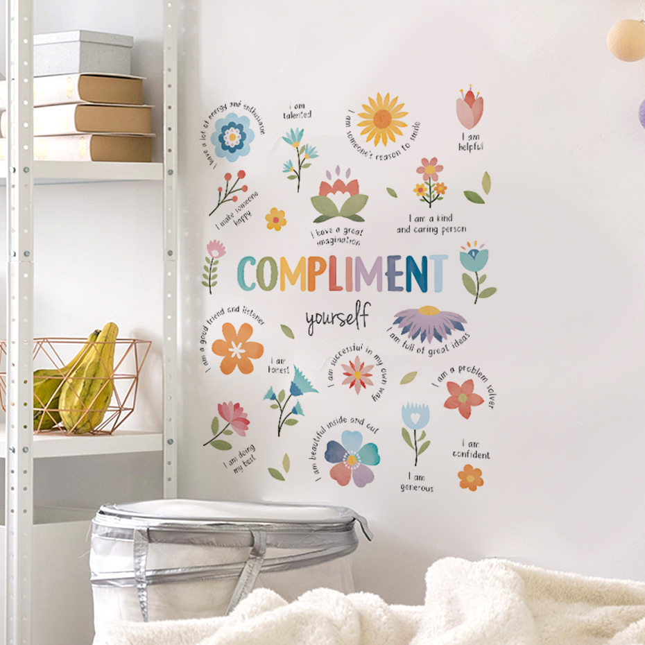 Kleurrijke inspirerende citate - Baby Nursery Stickers recensie en prijs