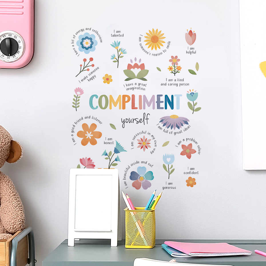 Kleurrijke inspirerende citate - Baby Nursery Stickers recensie en prijs