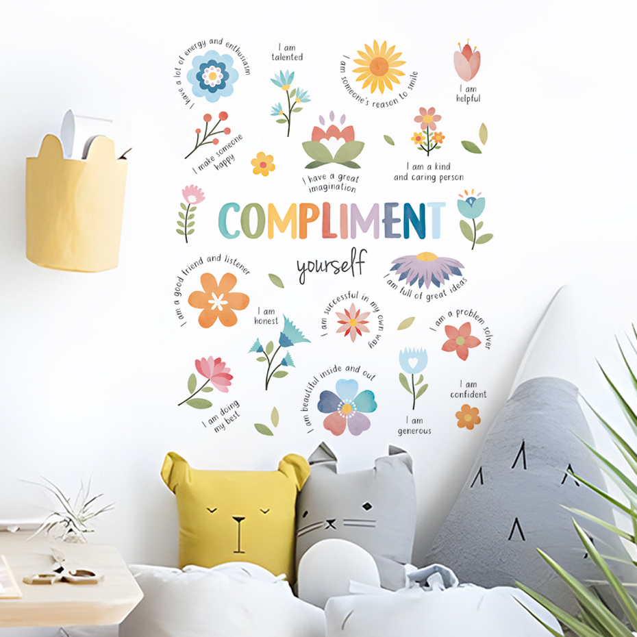 Kleurrijke inspirerende citate - Baby Nursery Stickers recensie en prijs