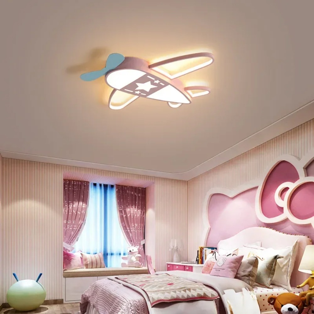 Moderne vliegtuigvormige plafo - Baby Nursery Light Fixture recensie en prijs