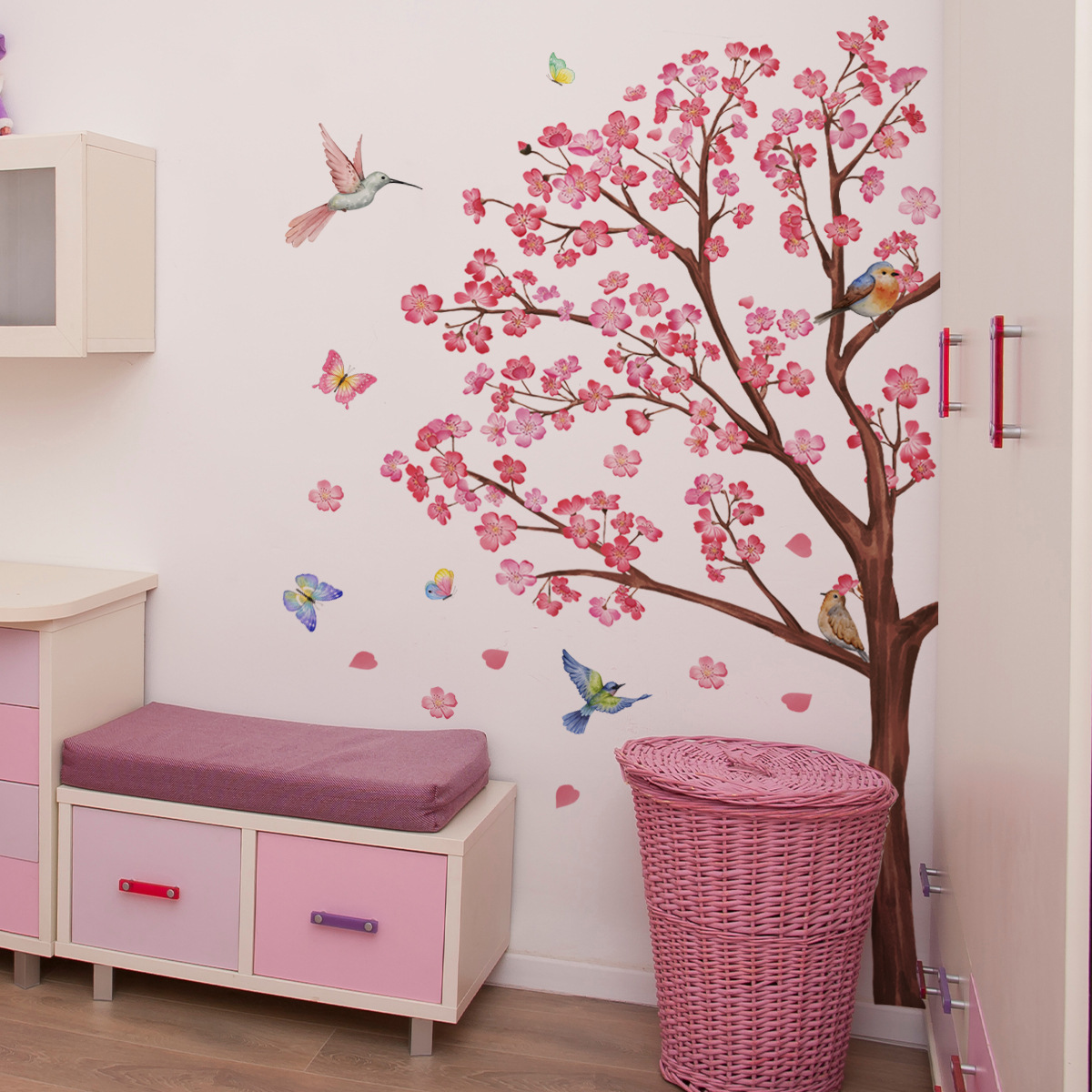 Aquarel Vogel Bloem Muursticke - Baby Nursery Decor Ideas recensie en prijs