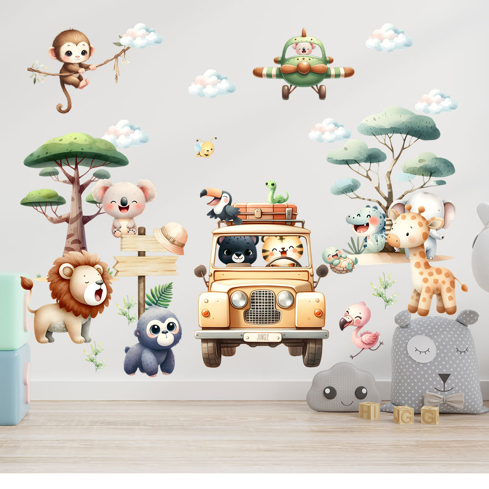 kinderkamer cartoon olifant gi - Baby Zoo Nursery recensie en prijs