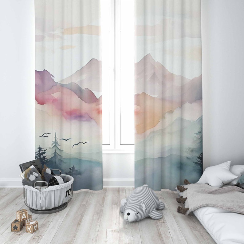 Mountain Forest Kinderkamer Go - Baby Nursery Blackout Curtains recensie en prijs