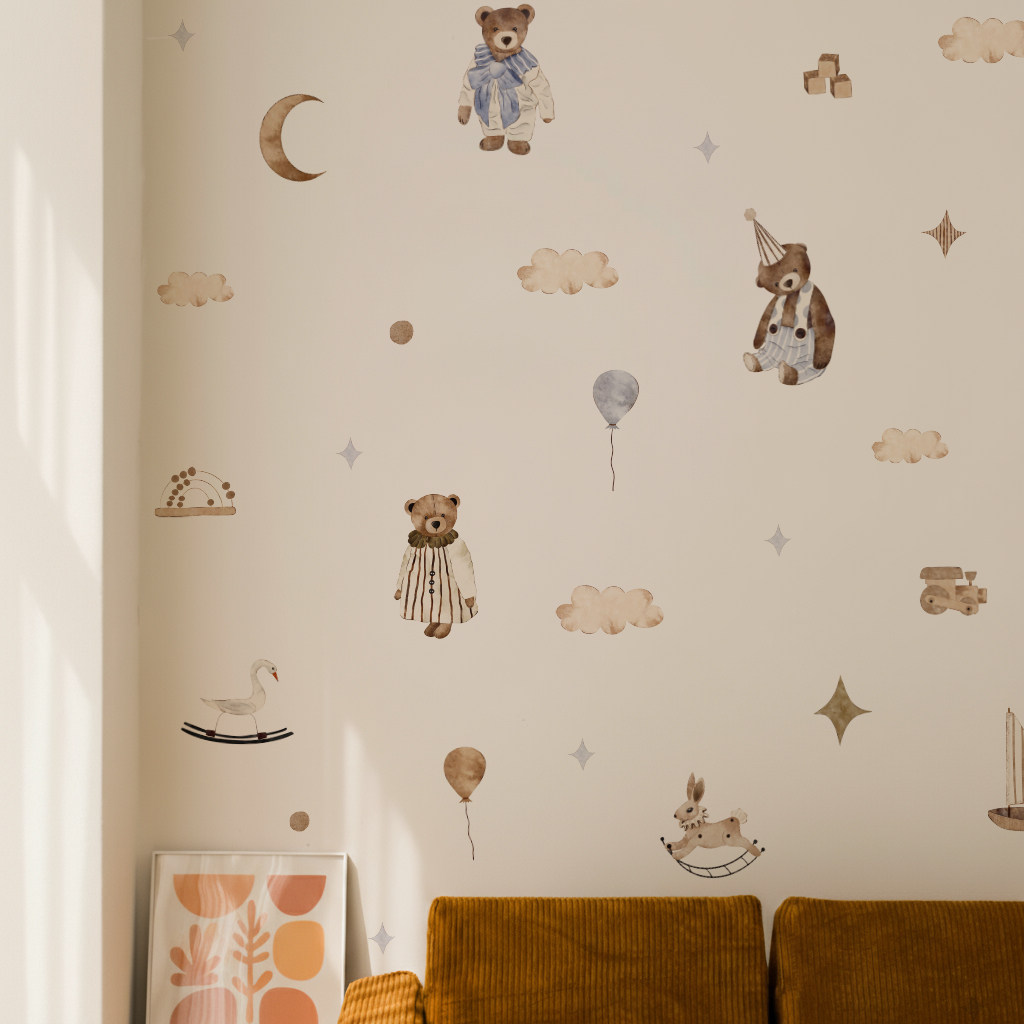 Boho wandstickers vintage scha - Baby Nursery Vintage Decor recensie en prijs