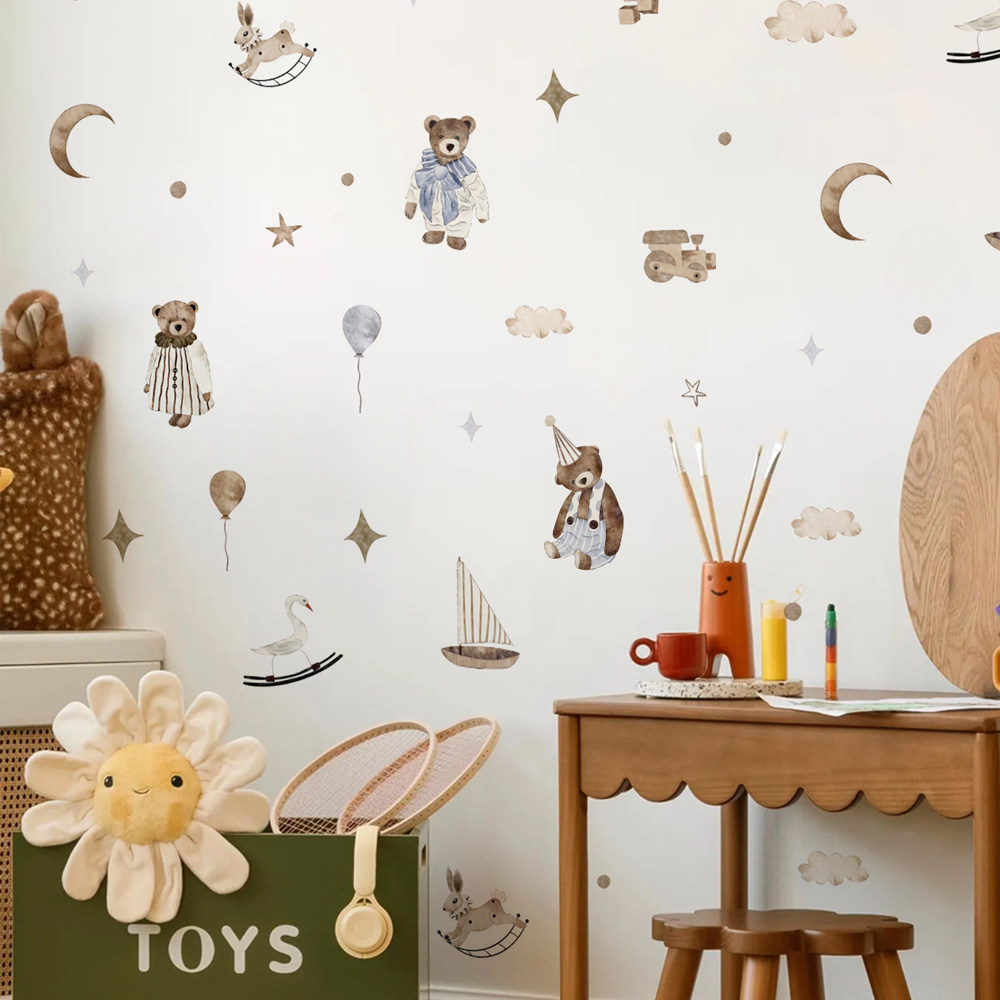 Boho wandstickers vintage scha - Baby Nursery Vintage Decor recensie en prijs