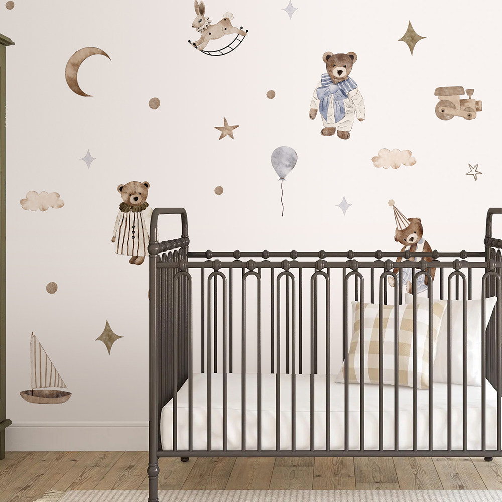 Boho wandstickers vintage scha - Baby Nursery Vintage Decor recensie en prijs