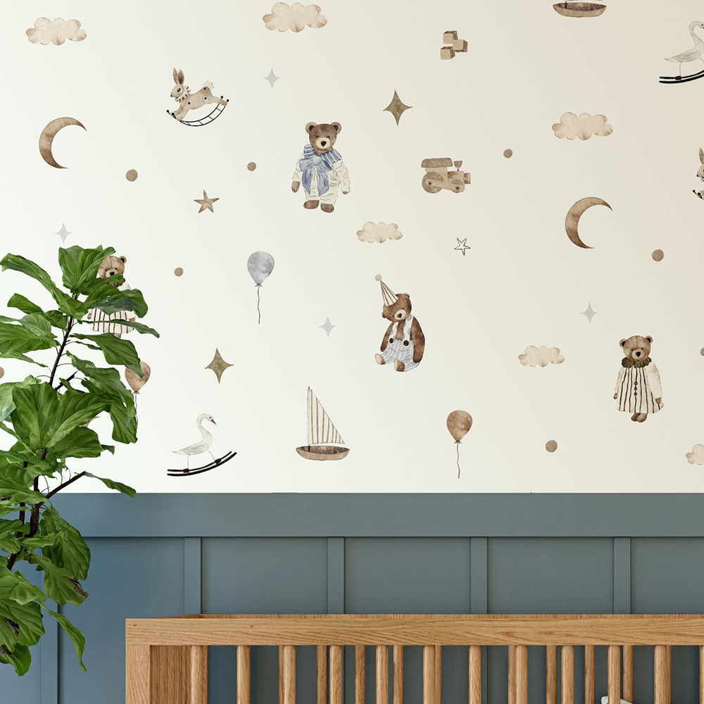 Boho wandstickers vintage scha - Baby Nursery Vintage Decor recensie en prijs