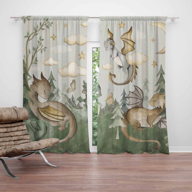 Kleine Draak Kinderkamer Gordi - Baby Nursery Blackout Curtains recensie en prijs