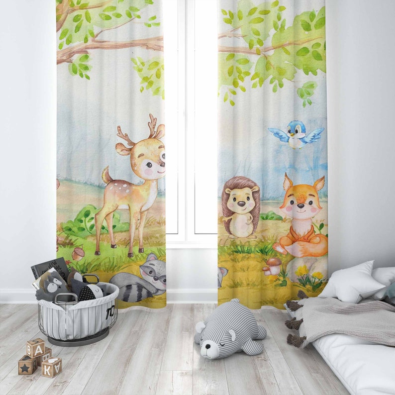 Bosdieren Gordijnen Kinderslaa - Baby Nursery Blackout Curtains recensie en prijs