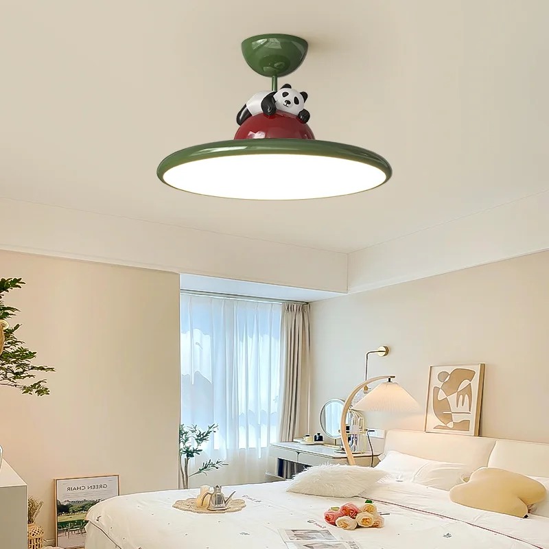 Cartoon crème stijl Panda LED- - Baby Nursery Light Fixture recensie en prijs