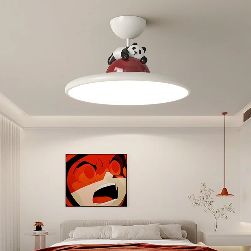 Cartoon crème stijl Panda LED- - Baby Nursery Light Fixture recensie en prijs