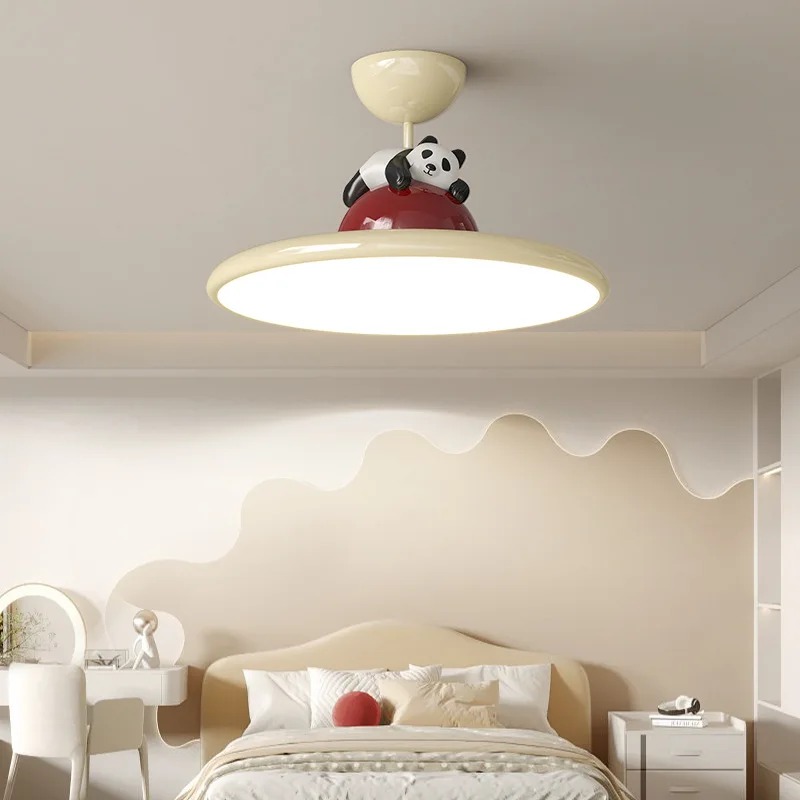 Cartoon crème stijl Panda LED- - Baby Nursery Light Fixture recensie en prijs