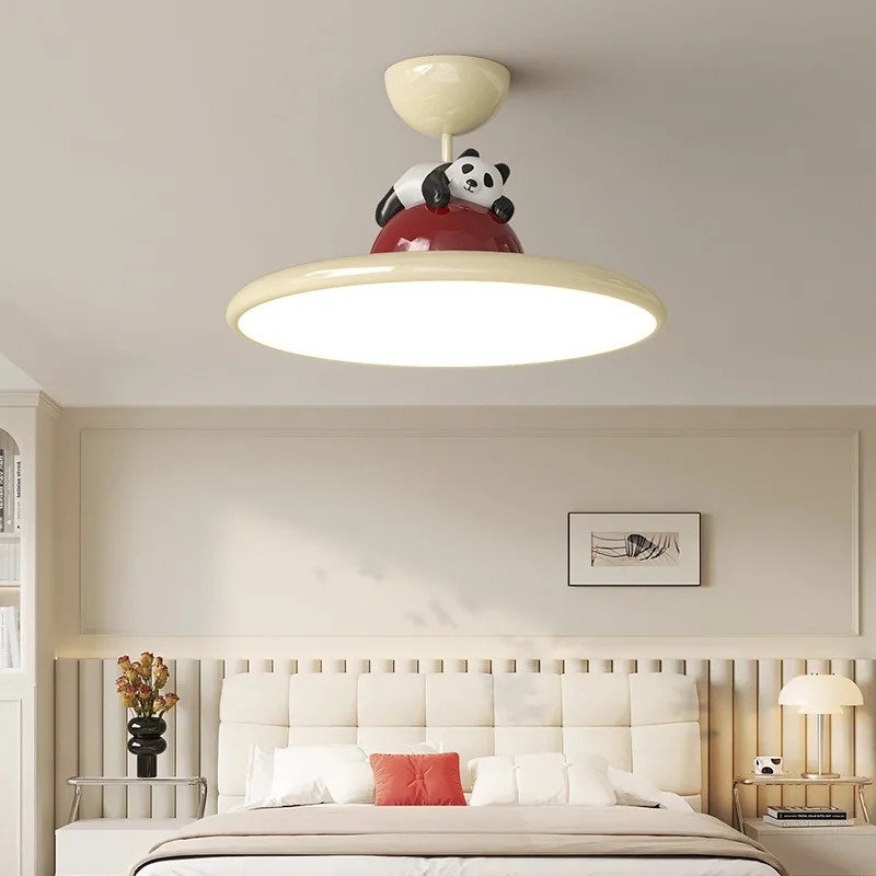 Cartoon crème stijl Panda LED- - Baby Nursery Light Fixture recensie en prijs