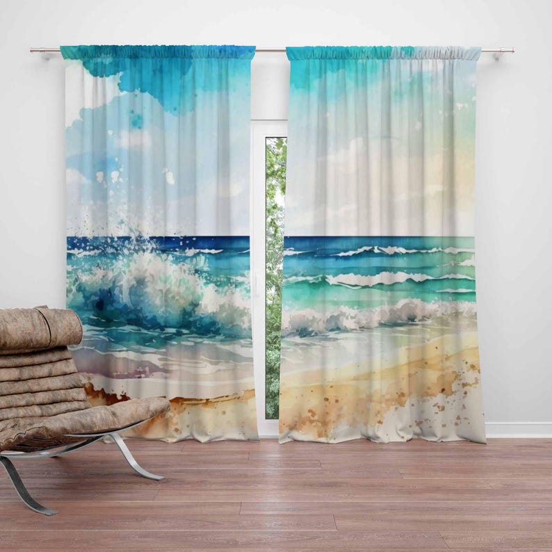 Sea Wave Gordijnen Oceaan Natu - Baby Nursery Blackout Curtains recensie en prijs