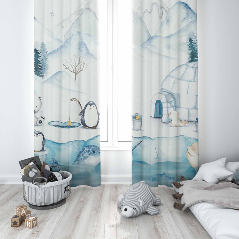 Arctische Dieren Kinderkamer G - Baby Nursery Blackout Curtains recensie en prijs