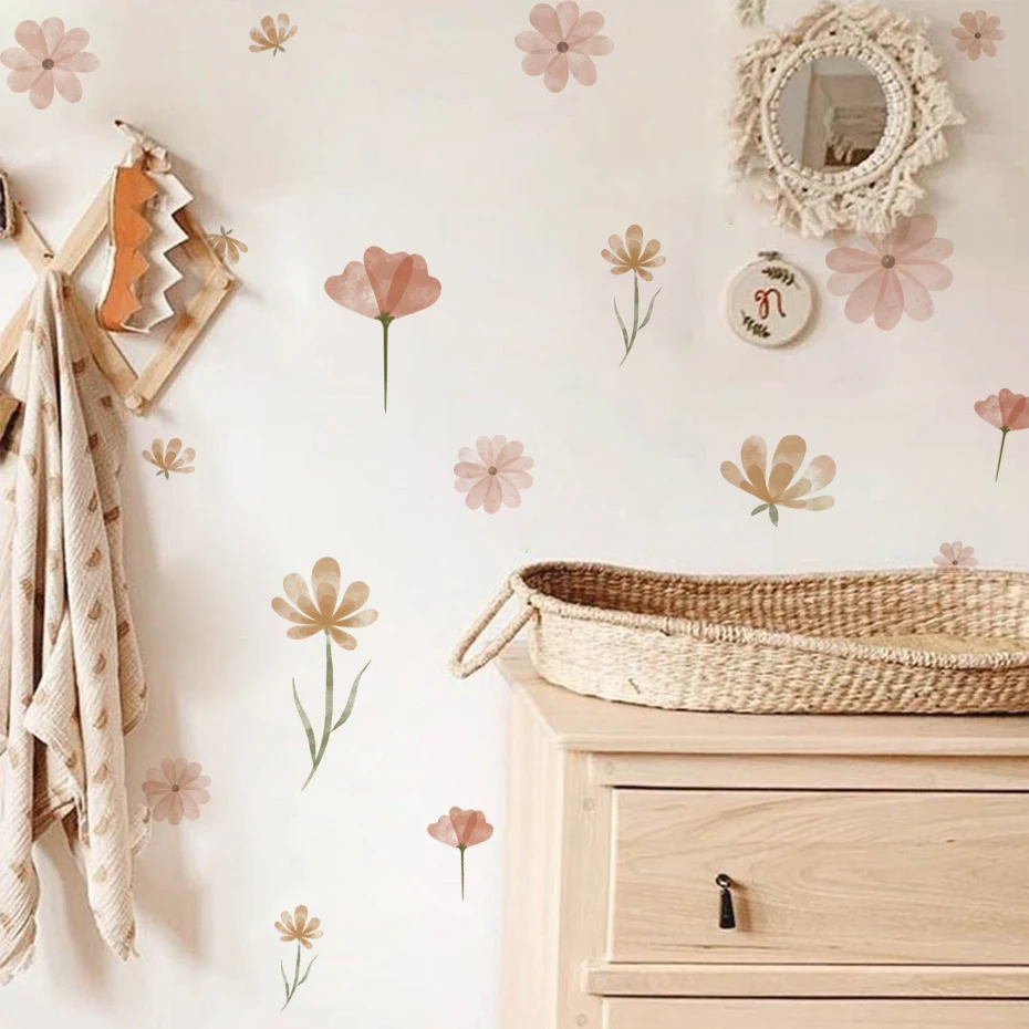 Boho bloemen muurstickers kind - Baby Nursery Stickers recensie en prijs