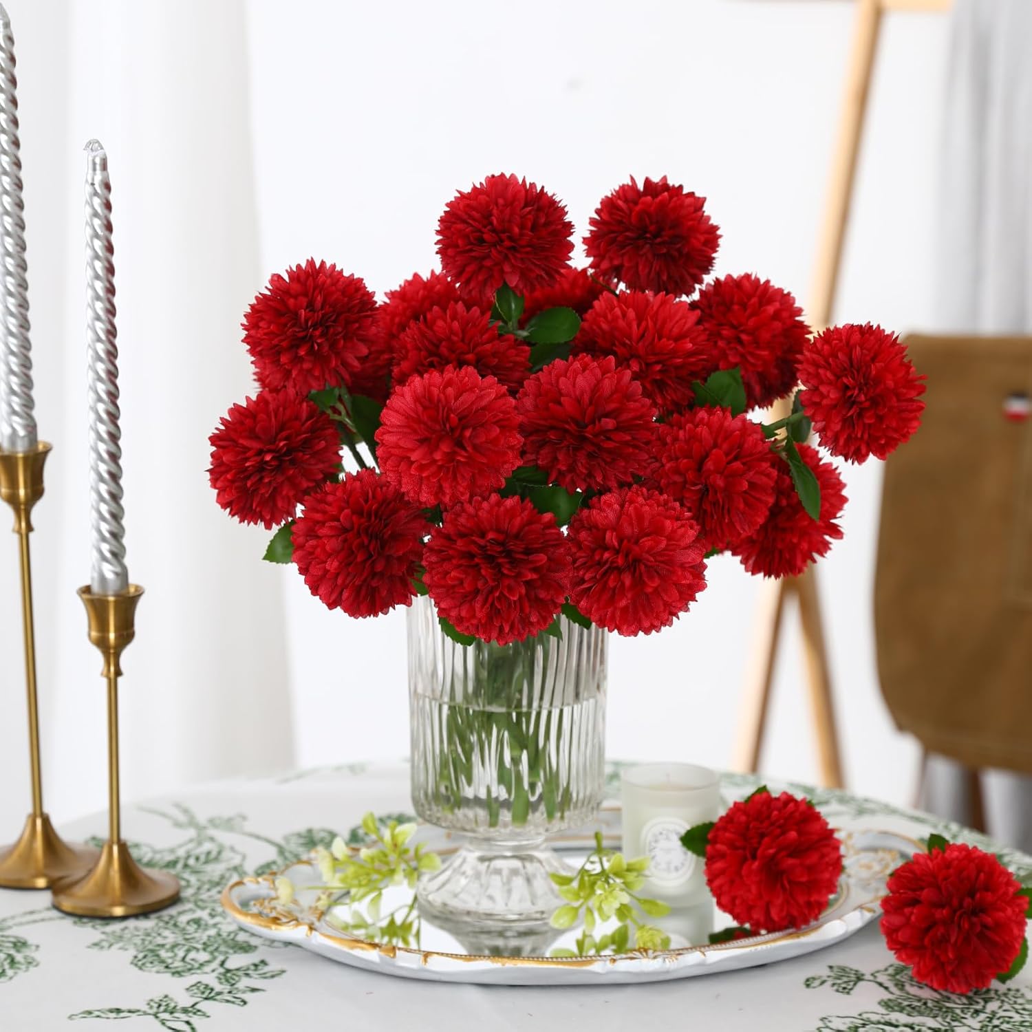 5/10 Stuks Zijde Bal Chrysant  - Baby Nursery Decor Ideas recensie en prijs