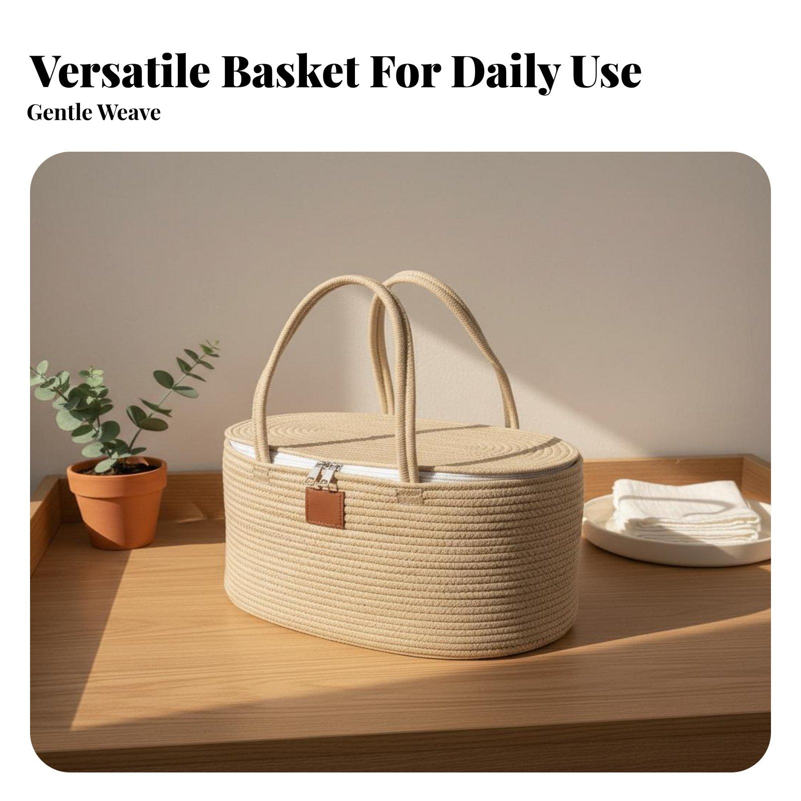Opbergmand van katoenen touw v - Baby Nursery Essentials recensie en prijs