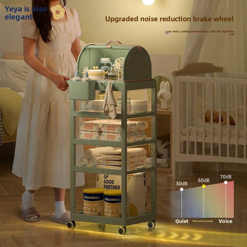 Verplaatsbare baby-opbergwagen - Baby Nursery Drawers recensie en prijs
