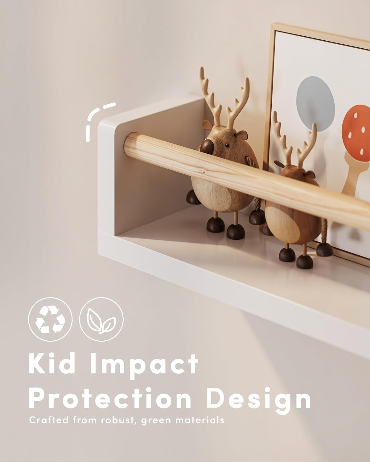 Set van 3 zwevende boekenplank - Baby Nursery Shelves recensie en prijs