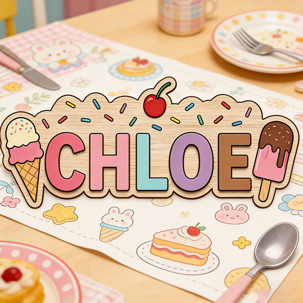 IJsje Popsicle Thema Aangepast - Baby Name Wall Art recensie en prijs