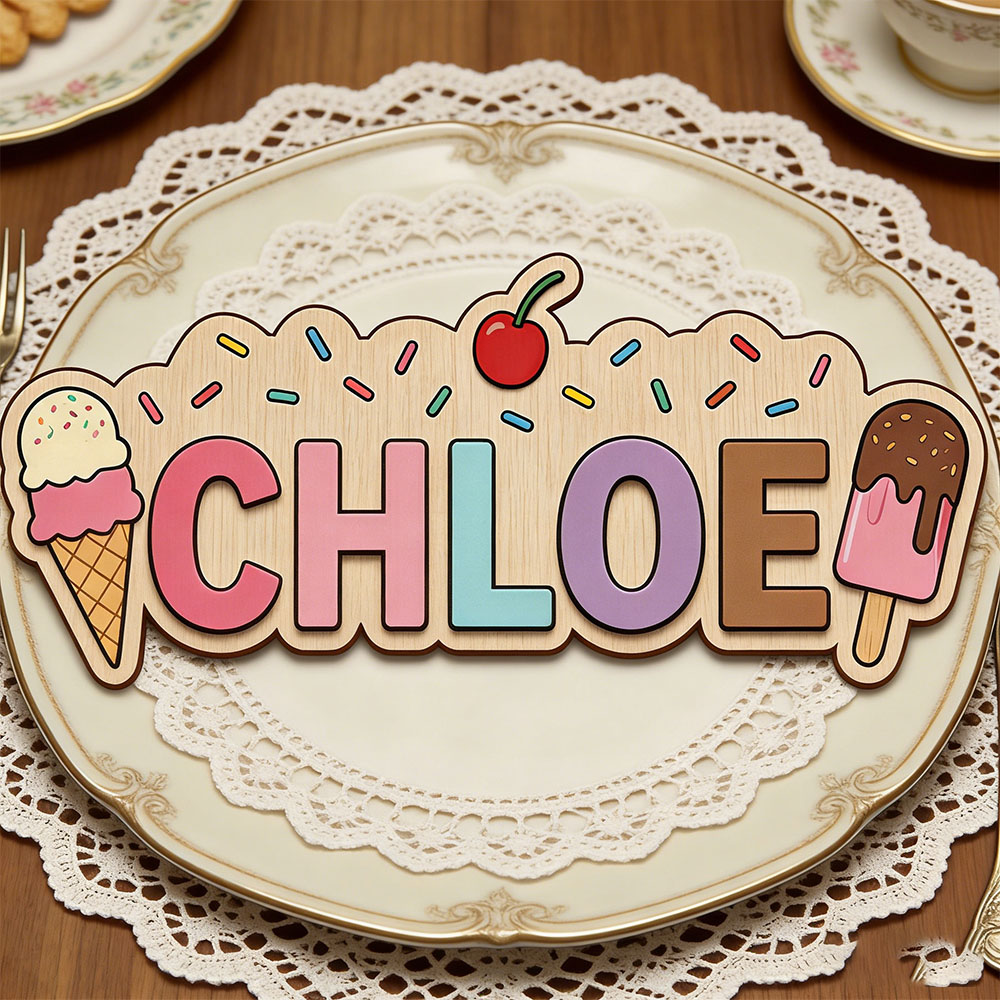 IJsje Popsicle Thema Aangepast - Baby Name Wall Art recensie en prijs