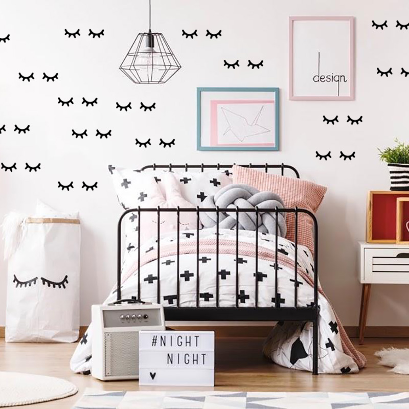 Kinderkamer Decoratie Wimper M - Baby Nursery Decor Ideas recensie en prijs