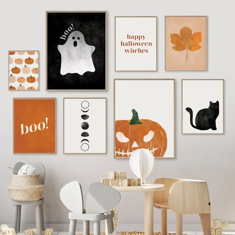 Kat Halloween Soul Pumpkin Wal - Baby Nursery Decor Ideas recensie en prijs