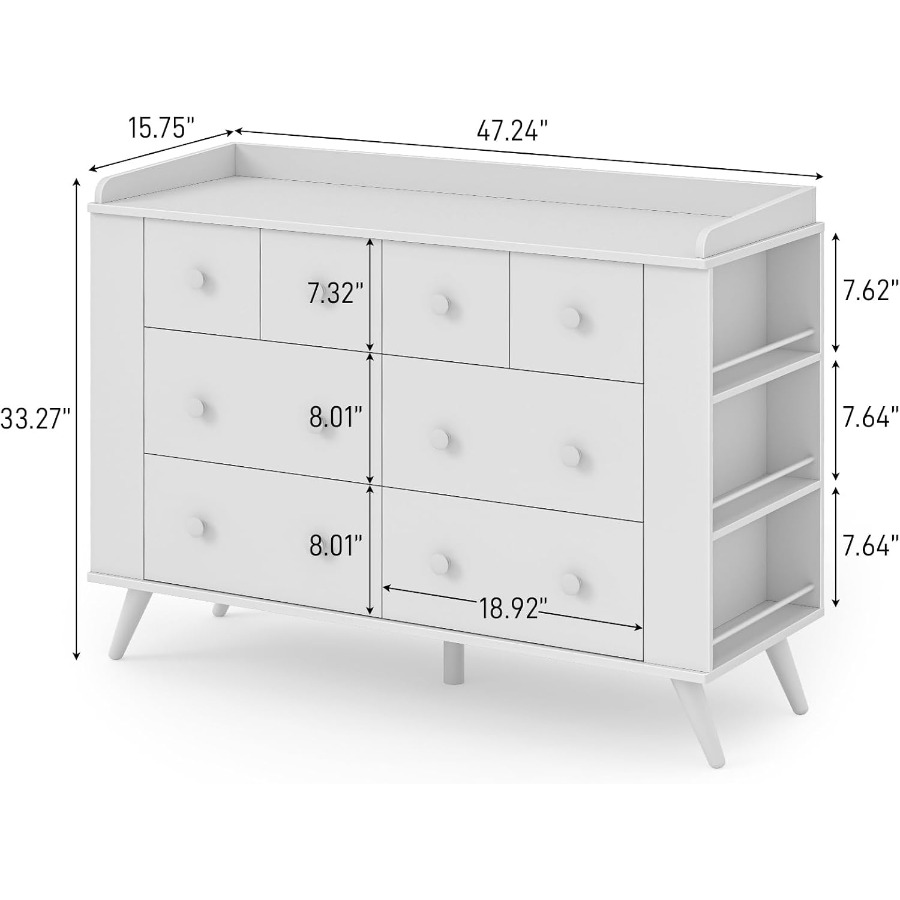 Babykast, kast met 8 lades voo - Baby Nursery Drawers recensie en prijs